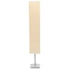 vidaXL Lampada a Piantana con Supporto in Acciaio 135 cm Beige