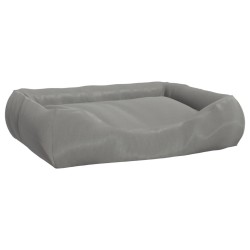 Cuccia per Cani con Cuscini Grigio 75x58x18 cm Tessuto Oxford