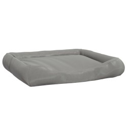 Cuccia per Cani con Cuscini Grigio 115x100x20 cm Tessuto Oxford