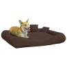 Cuccia per Cani con Cuscini Marrone 135x100x20cm Tessuto Oxford