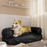 Letto per Cani Ergonomico Gommapiuma Nero 88x65cm Similpelle