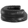 Letto per Cani Ergonomico Gommapiuma Nero 88x65cm Similpelle