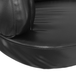 Letto per Cani Ergonomico Gommapiuma Nero 88x65cm Similpelle