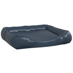 vidaXL Cuccia per Cani Blu Scuro 105x80x25 cm Similpelle