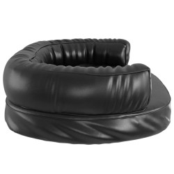 vidaXL Letto per Cani Ergonomico Gommapiuma Nero 75x53cm Similpelle