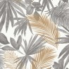 DUTCH WALLCOVERINGS Carta da Parati Wild Palms Grigio e Beige