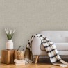 DUTCH WALLCOVERINGS Carta da Parati Motivo Tessuto Grigio