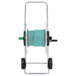 vidaXL Carrello Avvolgitubo per Tubo Flessibile 60 m 1/2" in Acciaio