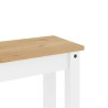 vidaXL Panca da Pranzo Panama Bianca 105x30x45 cm Legno Massello Pino