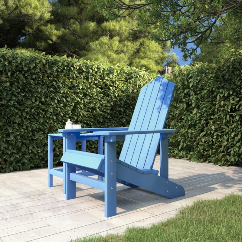   Sedia da Giardino Adirondack Blu Acqua HDPE