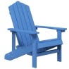   Sedia da Giardino Adirondack Blu Acqua HDPE