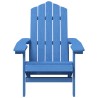   Sedia da Giardino Adirondack Blu Acqua HDPE