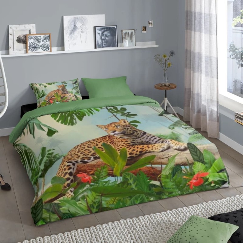 Good Morning Copripiumino JUNGLE 200x200/220 cm Multicolore