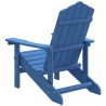   Sedia da Giardino Adirondack Blu Acqua HDPE