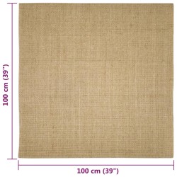 vidaXL Tappeto in Sisal per Tiragraffi 100x100 cm