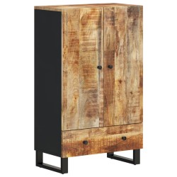 vidaXL Credenza con Cassetto 60x33x100 cm Legno Massello Mango e Ferro