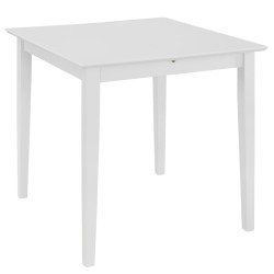 vidaXL Tavolo da Pranzo Estensibile Bianco (80-120)x80x74 cm in MDF