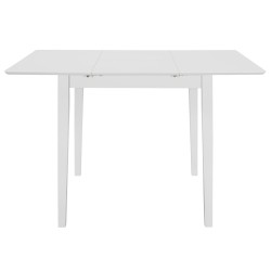 vidaXL Tavolo da Pranzo Estensibile Bianco (80-120)x80x74 cm in MDF