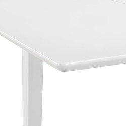 vidaXL Tavolo da Pranzo Estensibile Bianco (80-120)x80x74 cm in MDF