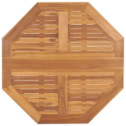 vidaXL Tavolo da Giardino Pieghevole 90x90x75 cm in Massello di Teak