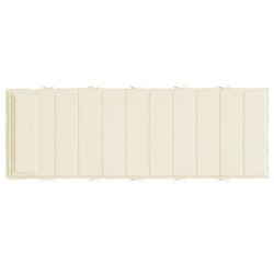 vidaXL Cuscino per Lettino Crema 180x60x3 cm in Tessuto Oxford