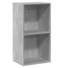 vidaXL Libreria 5 Ripiani Grigio Cemento 40x30x76,5 Legno Multistrato