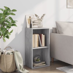 vidaXL Libreria 5 Ripiani Grigio Cemento 40x30x76,5 Legno Multistrato