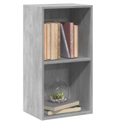 vidaXL Libreria 5 Ripiani Grigio Cemento 40x30x76,5 Legno Multistrato