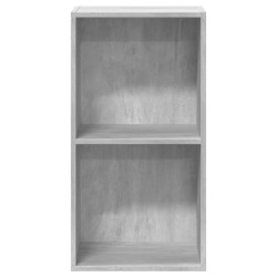 vidaXL Libreria 5 Ripiani Grigio Cemento 40x30x76,5 Legno Multistrato