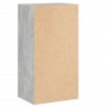 vidaXL Libreria 5 Ripiani Grigio Cemento 40x30x76,5 Legno Multistrato