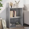 vidaXL Libreria 2 Ripiani Grigio Cemento 60x30x76,5 Legno Multistrato