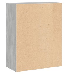 vidaXL Libreria 2 Ripiani Grigio Cemento 60x30x76,5 Legno Multistrato