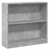 vidaXL Libreria Grigio Cemento 80x24x75 cm in Legno Multistrato