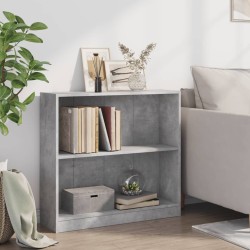 vidaXL Libreria Grigio Cemento 80x24x75 cm in Legno Multistrato