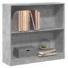 vidaXL Libreria Grigio Cemento 80x24x75 cm in Legno Multistrato