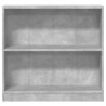 vidaXL Libreria Grigio Cemento 80x24x75 cm in Legno Multistrato