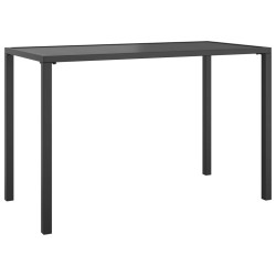 vidaXL Tavolo da Pranzo da Giardino Antracite 110x54x70 cm Acciaio