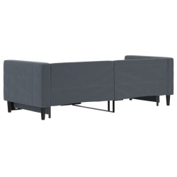 vidaXL Divano Letto con Letto Estraibile Grigio Scuro 80x200cm Velluto