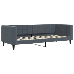 vidaXL Divano Letto con Letto Estraibile Grigio Scuro 80x200cm Velluto