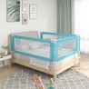 vidaXL Sponda Letto di Sicurezza per Bambini Blu 100x25 cm in Tessuto