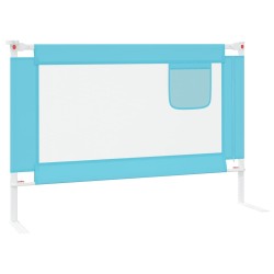 vidaXL Sponda Letto di Sicurezza per Bambini Blu 100x25 cm in Tessuto