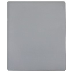 vidaXL Lenzuola con Angoli Jersey 2pz Grigio 180x200 cm Cotone