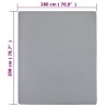 vidaXL Lenzuola con Angoli Jersey 2pz Grigio 180x200 cm Cotone