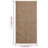 vidaXL Sacchi di Iuta 10pz 65x135 cm 100% Iuta 340 gsm