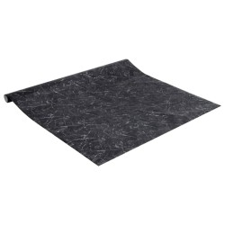 vidaXL Adesivi per Mobili Autoadesivi Nero Marmoreo 90x500 cm in PVC