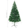 Albero di Natale Artificiale Supporto Acciaio 210 cm 910 Rami