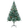 Albero di Natale Artificiale Satinato con Pigne 150 cm