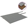 Listoni Decking WPC con Accessori Marroni e Grigi 26 m² 2,2 m