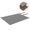 Listoni Decking WPC con Accessori Marroni e Grigi 30 m² 2,2 m