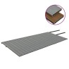 Listoni Decking WPC con Accessori Marroni e Grigi 40 m² 2,2 m